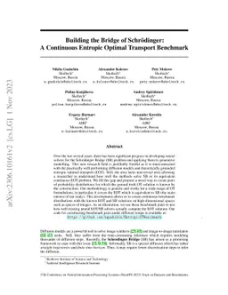Building the Bridge of Schrödinger: A Continuous Entropic Optimal
  Transport Benchmark