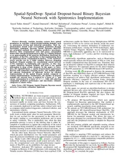 Spatial-SpinDrop: Spatial Dropout-based Binary Bayesian Neural Network
  with Spintronics Implementation