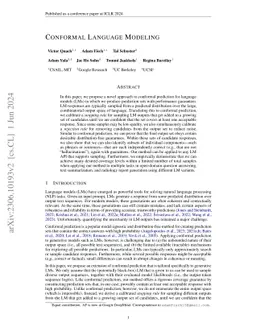 Conformal Language Modeling