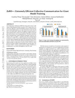 ZeRO++: Extremely Efficient Collective Communication for Giant Model
  Training