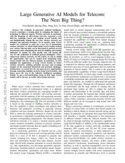 Large Generative AI Models for Telecom: The Next Big Thing?