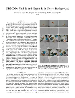 NBMOD: Find It and Grasp It in Noisy Background