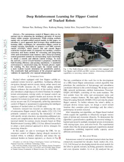 Deep Reinforcement Learning for Flipper Control of Tracked Robots