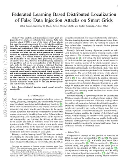 Federated Learning Based Distributed Localization of False Data
  Injection Attacks on Smart Grids