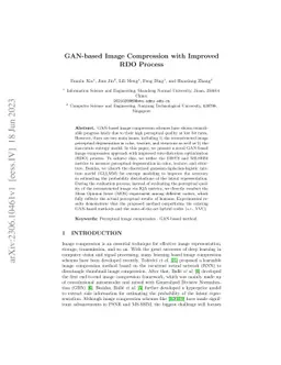 GAN-based Image Compression with Improved RDO Process