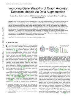Improving Generalizability of Graph Anomaly Detection Models via Data
  Augmentation