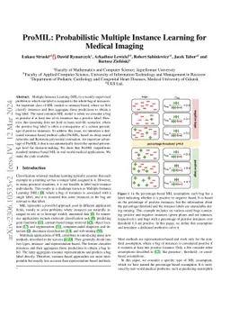ProMIL: Probabilistic Multiple Instance Learning for Medical Imaging