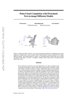 Point-Cloud Completion with Pretrained Text-to-image Diffusion Models