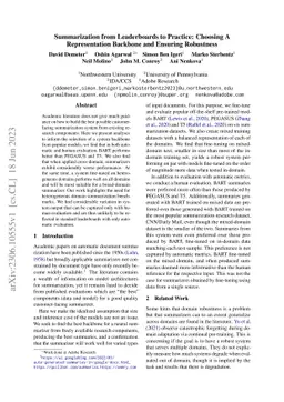 Summarization from Leaderboards to Practice: Choosing A Representation
  Backbone and Ensuring Robustness