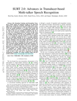 SURT 2.0: Advances in Transducer-based Multi-talker Speech Recognition