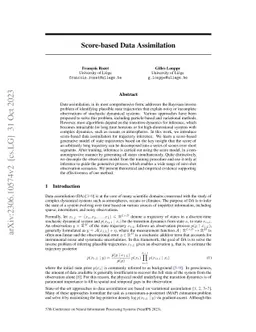 Score-based Data Assimilation