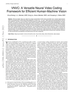 VNVC: A Versatile Neural Video Coding Framework for Efficient
  Human-Machine Vision