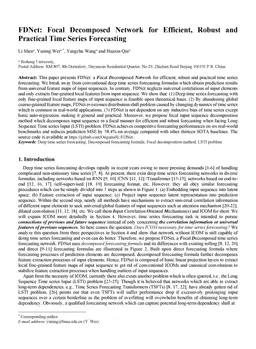 FDNet: Focal Decomposed Network for Efficient, Robust and Practical Time
  Series Forecasting