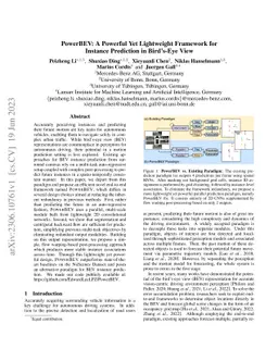 PowerBEV: A Powerful Yet Lightweight Framework for Instance Prediction
  in Bird's-Eye View