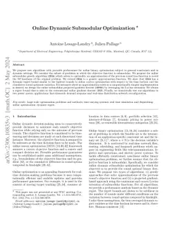 Online Dynamic Submodular Optimization