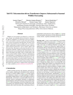 TeleViT: Teleconnection-driven Transformers Improve Subseasonal to
  Seasonal Wildfire Forecasting