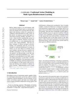 CAMMARL: Conformal Action Modeling in Multi Agent Reinforcement Learning