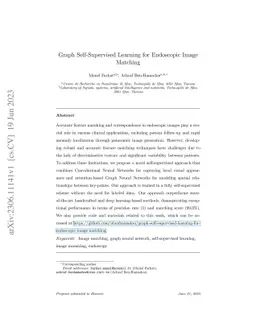 Graph Self-Supervised Learning for Endoscopic Image Matching