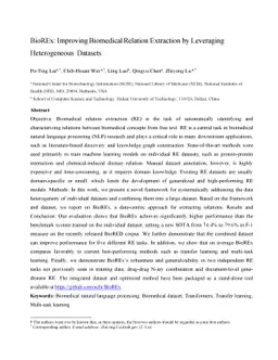 BioREx: Improving Biomedical Relation Extraction by Leveraging
  Heterogeneous Datasets