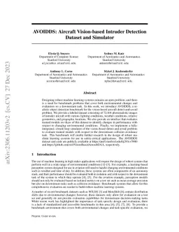 AVOIDDS: Aircraft Vision-based Intruder Detection Dataset and Simulator