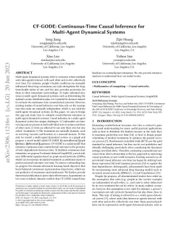 CF-GODE: Continuous-Time Causal Inference for Multi-Agent Dynamical
  Systems