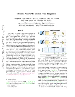 Dynamic Perceiver for Efficient Visual Recognition