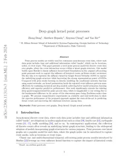 Deep graph kernel point processes