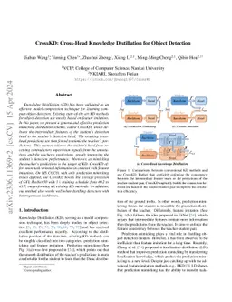 CrossKD: Cross-Head Knowledge Distillation for Object Detection