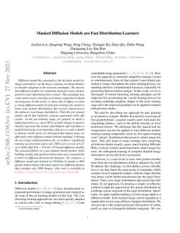 Masked Diffusion Models Are Fast Distribution Learners