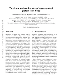 Top-down machine learning of coarse-grained protein force-fields