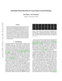Plausibility-Based Heuristics for Latent Space Classical Planning
