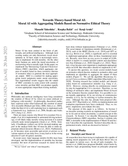 Towards Theory-based Moral AI: Moral AI with Aggregating Models Based on
  Normative Ethical Theory