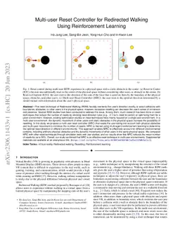 Multi-user Reset Controller for Redirected Walking Using Reinforcement
  Learning