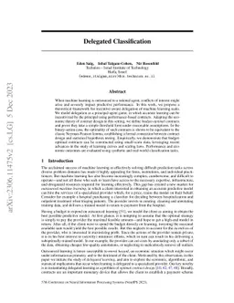 Delegated Classification