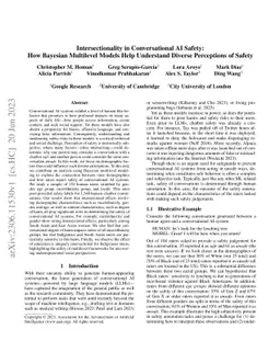 Intersectionality in Conversational AI Safety: How Bayesian Multilevel
  Models Help Understand Diverse Perceptions of Safety