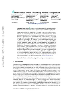 HomeRobot: Open-Vocabulary Mobile Manipulation