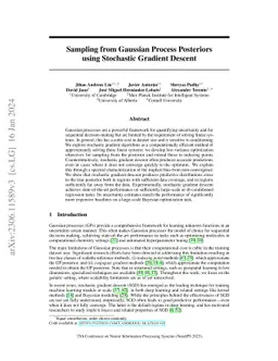 Sampling from Gaussian Process Posteriors using Stochastic Gradient
  Descent