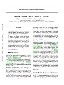 Treatment Effects in Extreme Regimes