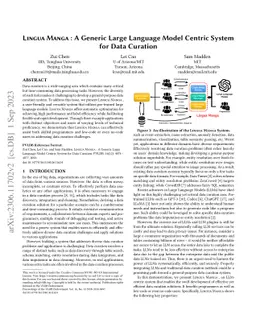 Lingua Manga: A Generic Large Language Model Centric System for Data
  Curation