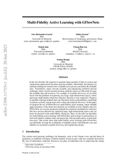 Multi-Fidelity Active Learning with GFlowNets