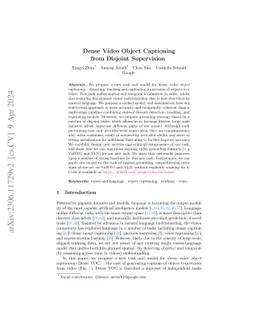 Dense Video Object Captioning from Disjoint Supervision