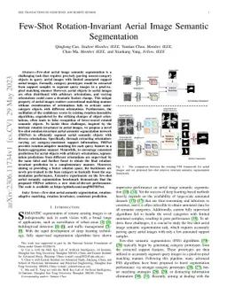 Few-Shot Rotation-Invariant Aerial Image Semantic Segmentation
