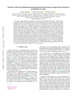 Towards a robust and reliable deep learning approach for detection of
  compact binary mergers in gravitational wave data