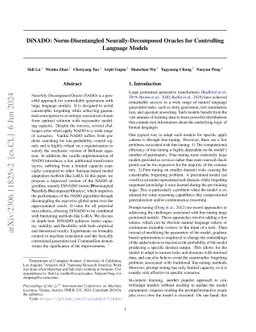 DiNADO: Norm-Disentangled Neurally-Decomposed Oracles for Controlling
  Language Models