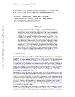 EquiformerV2: Improved Equivariant Transformer for Scaling to
  Higher-Degree Representations