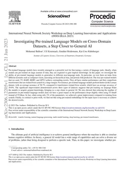 Investigating Pre-trained Language Models on Cross-Domain Datasets, a
  Step Closer to General AI
