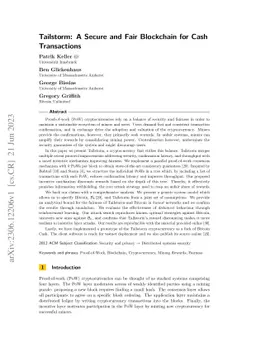 Tailstorm: A Secure and Fair Blockchain for Cash Transactions