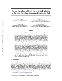 Beyond Deep Ensembles: A Large-Scale Evaluation of Bayesian Deep
  Learning under Distribution Shift