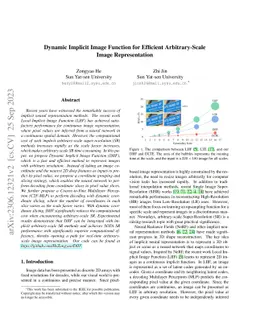 Dynamic Implicit Image Function for Efficient Arbitrary-Scale Image
  Representation