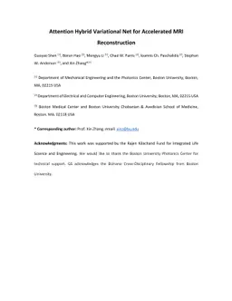 Attention Hybrid Variational Net for Accelerated MRI Reconstruction